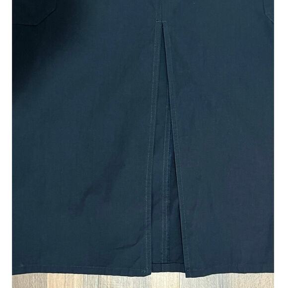 Mustard Seed Midi Maxi Skirt Sz M Blue Adjustable Waist Back Split Pockets NWT - Picture 5 of 5